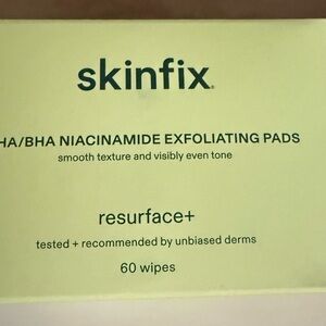 Skinfix AHA BHA niacinamide exfoliating pads NEW